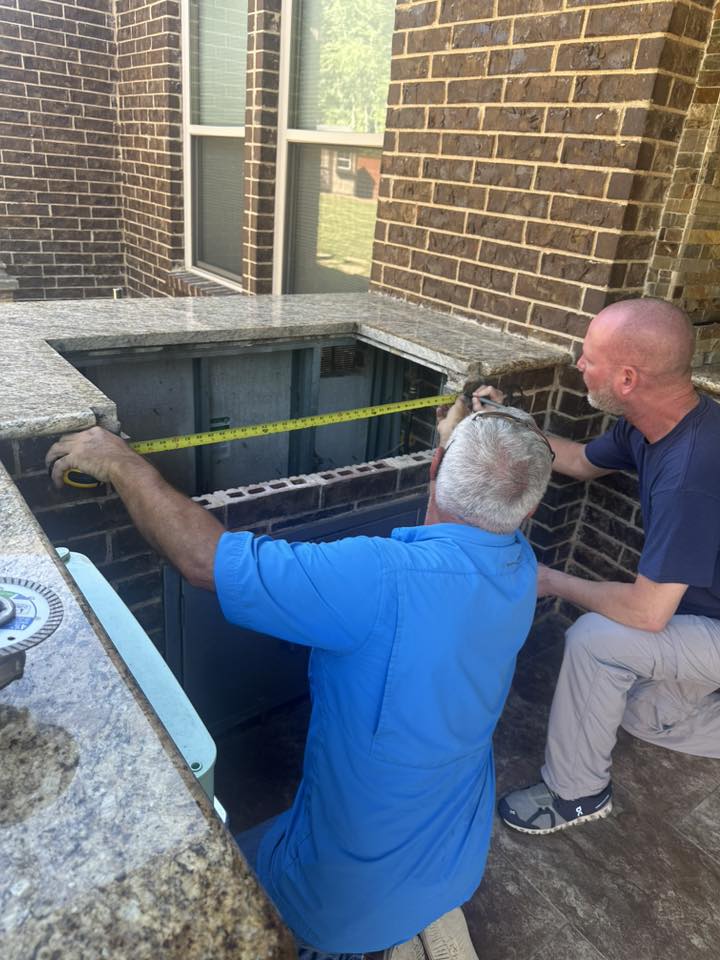 Outdoor kitchen installation by Outdoor Grill Sales