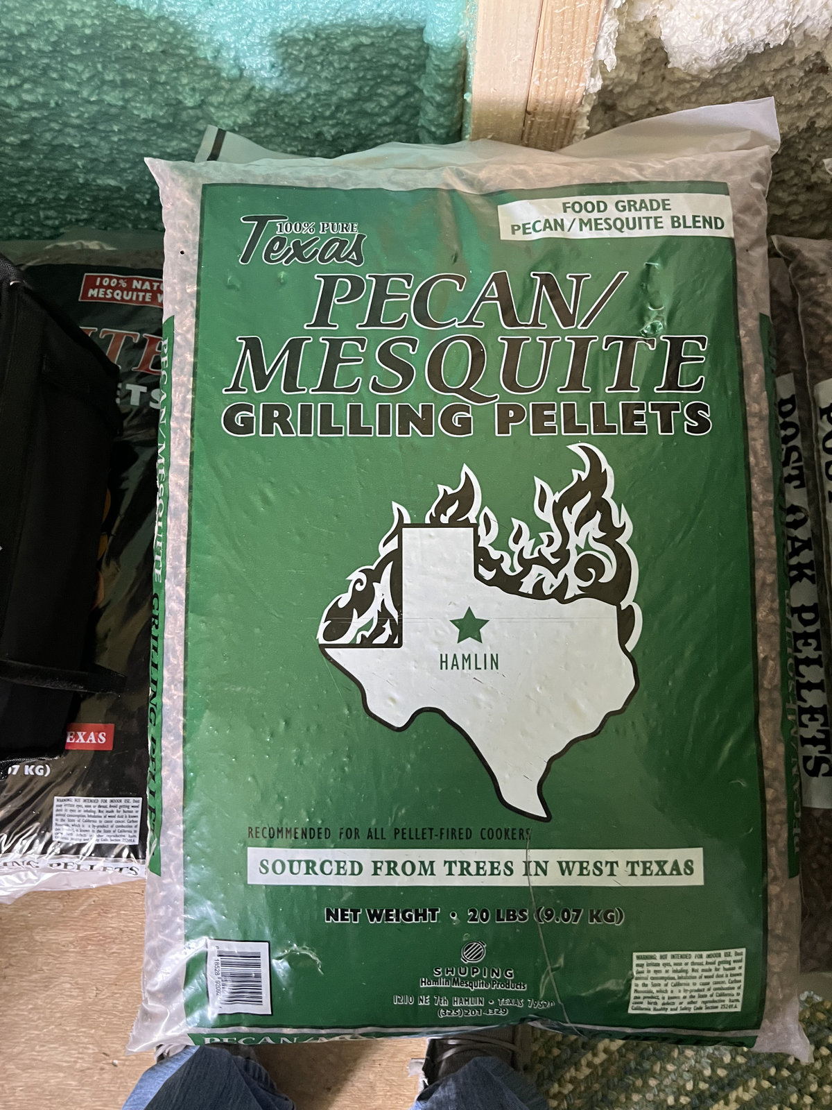 Shuping Pecan Mesquite grilling pellets